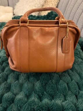 Coach Doctor’s bag or satchel, British tan, vintage 1989?